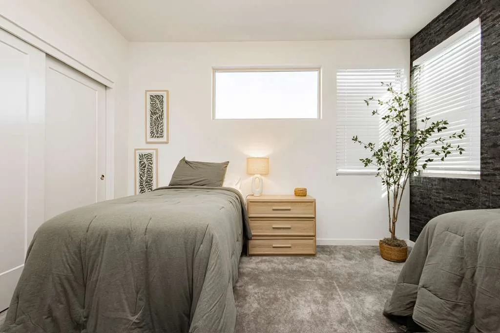 Caregiver sharing a warm moment with a resident