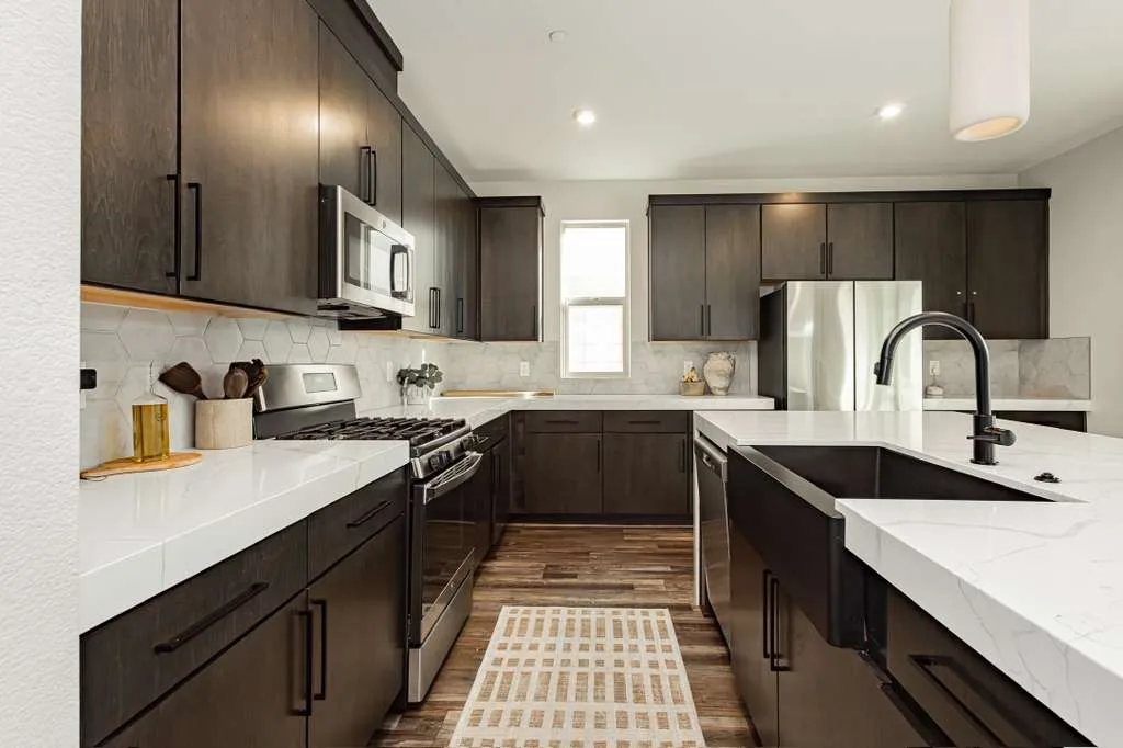 Comfortable bedroom suite at Harmony House residential care home