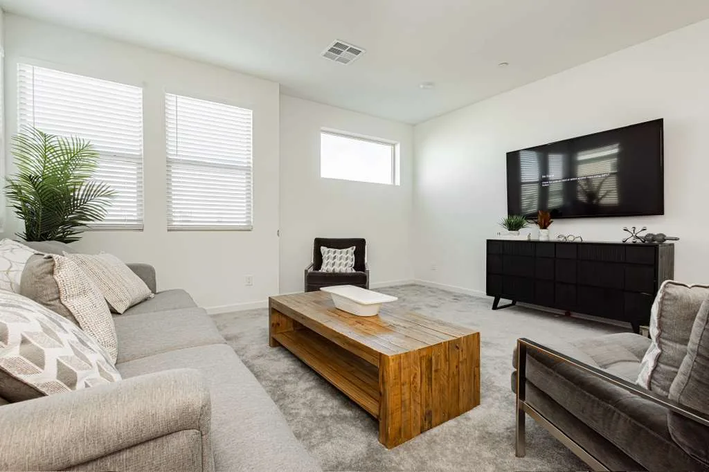 Harmony House outdoor landscaping — welcoming grounds of our Henderson NV care home